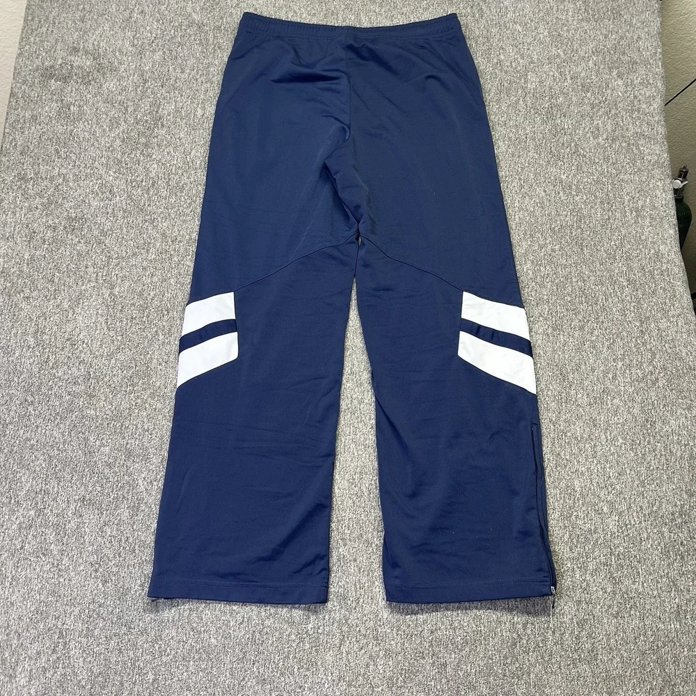 Vintage‎ Nike Track Pants Kids Large Navy Blue Y2K Performance Fleece (024)